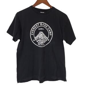 Shangri-La T-Shirt Men's S Black 100% Cotton Mt. Everest Base Camp Nepal